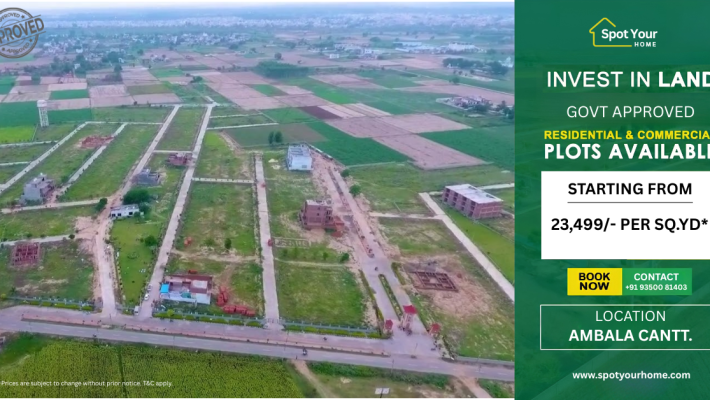 Govt. Approved Residential & Commercial Plots for Sale in Ambala Cantt
