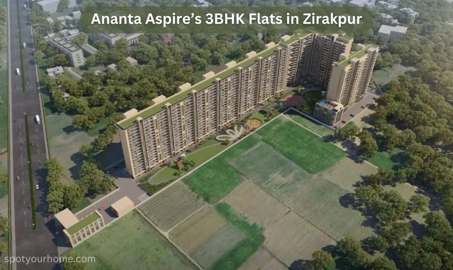 Ananta Aspire's 3BHK Flats in Zirakpur